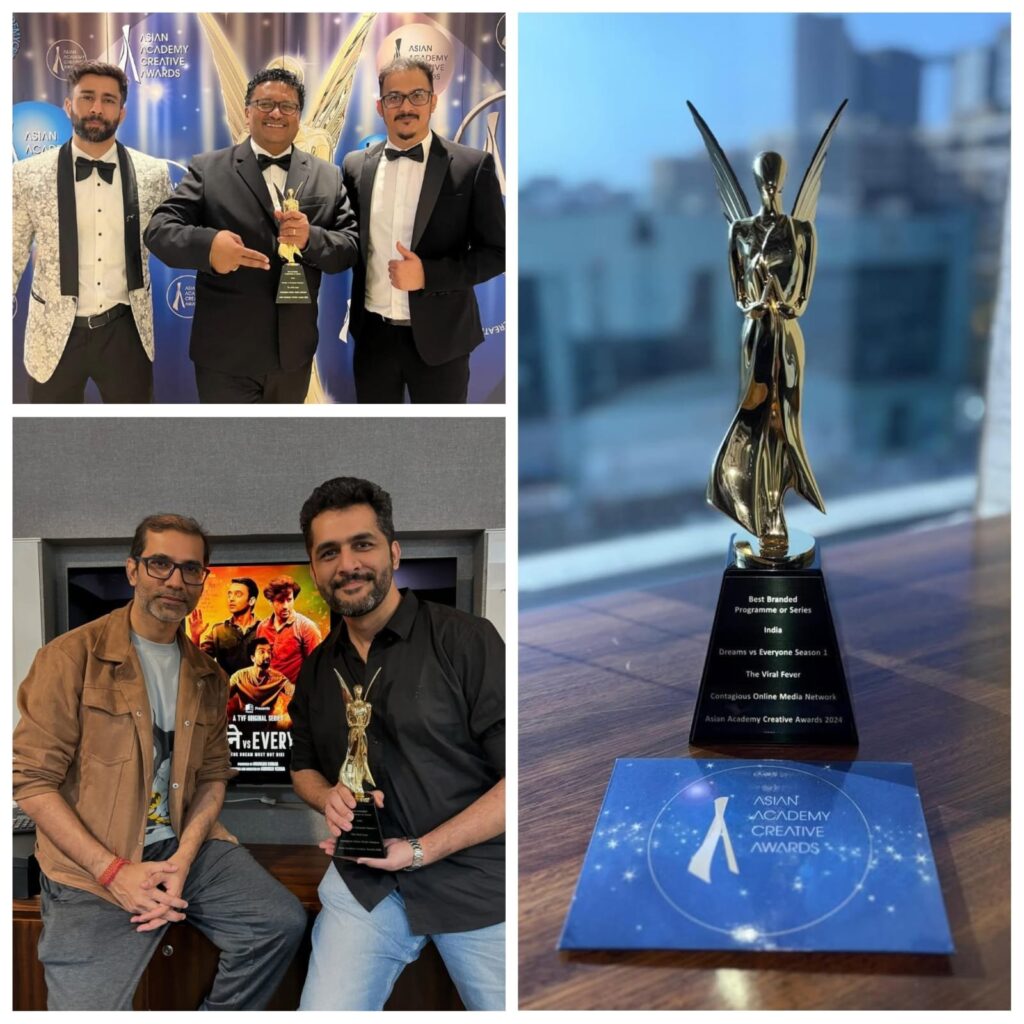 Mumbai : टीवीएफ की ‘सपने वर्सेज एवरीवन’ ने एशियन एकेडमी क्रिएटिव अवॉर्ड्स में जीता बेस्ट ब्रांडेड प्रोग्राम का अवॉर्ड