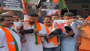 छत्रपति शिवाजी महाराज के अपमान का विरोध: भाजयुमो मुंबई का ‘छत्रपती सन्मान मोर्चा’