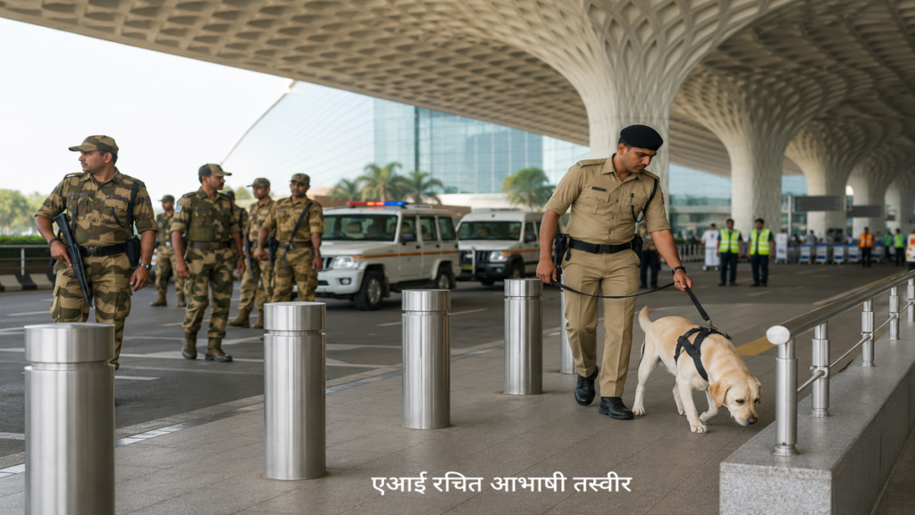 मुंबई एयरपोर्ट को बम से उड़ाने की धमकी निकली फर्जी