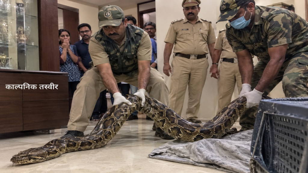 घर में पाला था अजगर : अंधेरी की सोसायटी में वन विभाग ने मारा छापा