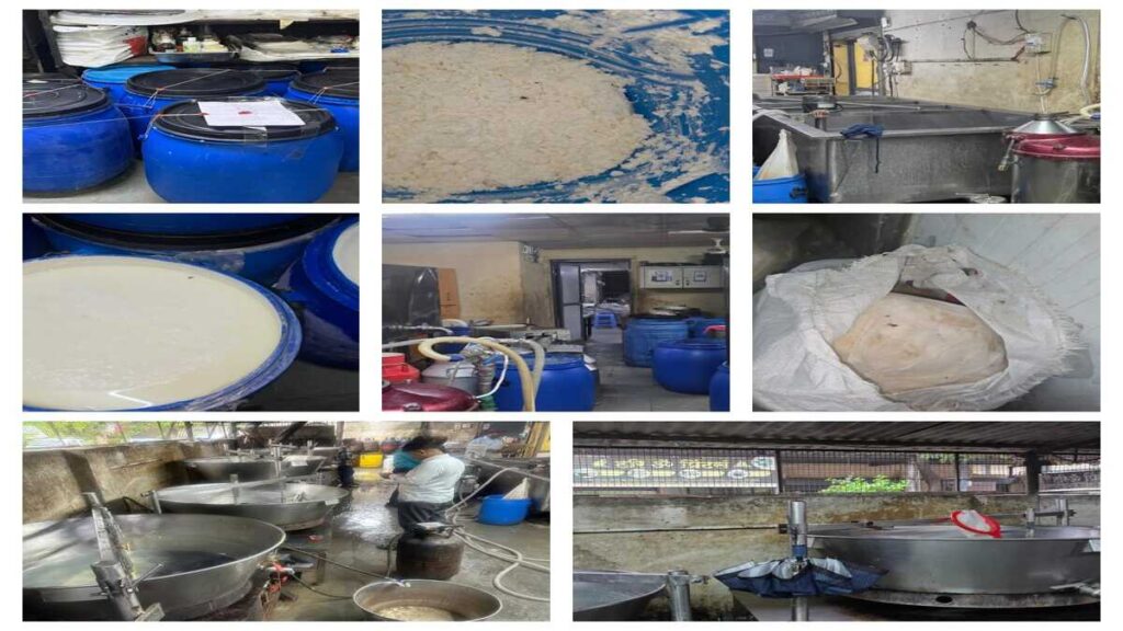 छत्रपति संभाजीनगर में अमोल दूध डेयरी पर एफडीए का छापा : 3.12 लाख रुपए का मिलावटी घी-पनीर जब्त